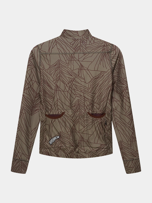 Café du Cycliste 車衣 Charlie Cold Dye Red Moss 長袖 男款 冷染暗紅