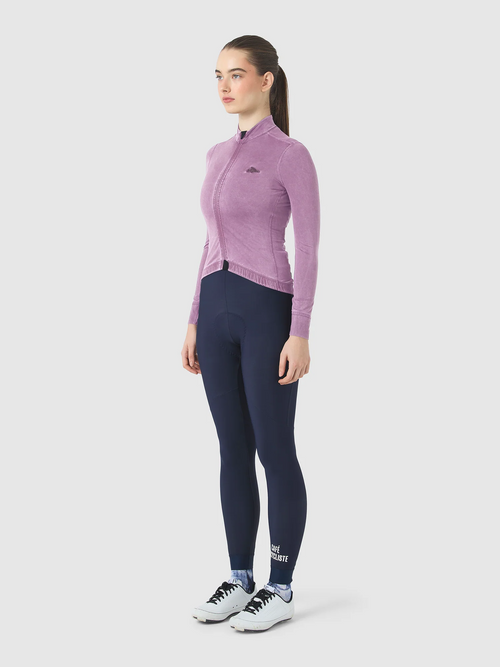 Café du Cycliste 車衣 Charlie Cold Dye Pink Shadow 長袖 女款 冷染粉紫