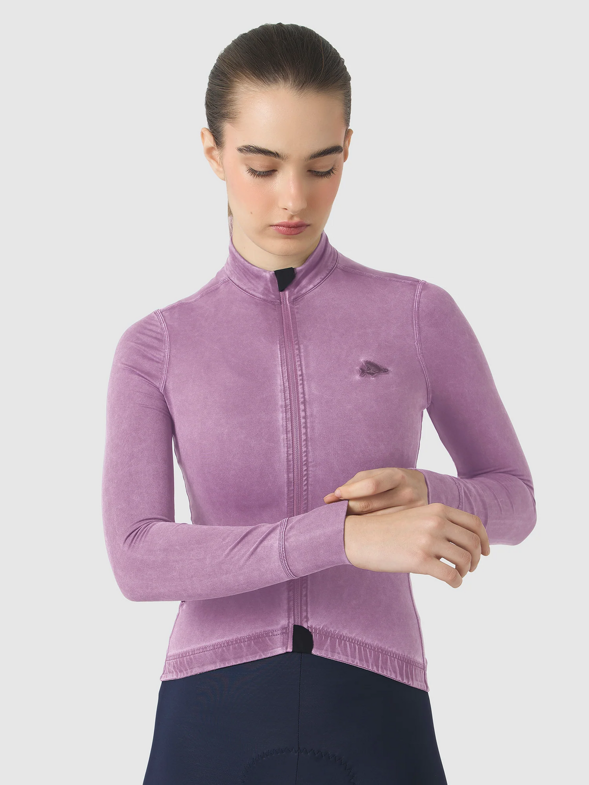 Café du Cycliste 車衣 Charlie Cold Dye Pink Shadow 長袖 女款 冷染粉紫