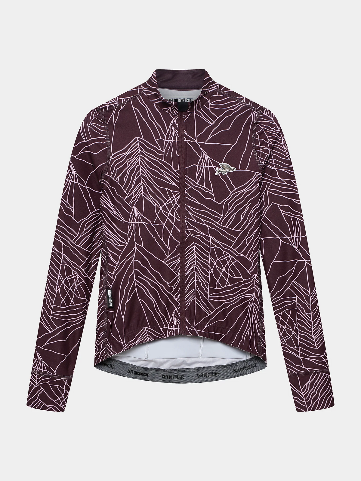 Café du Cycliste 車衣 Charlie Cold Dye Red Moss 長袖 女款 冷染暗紅