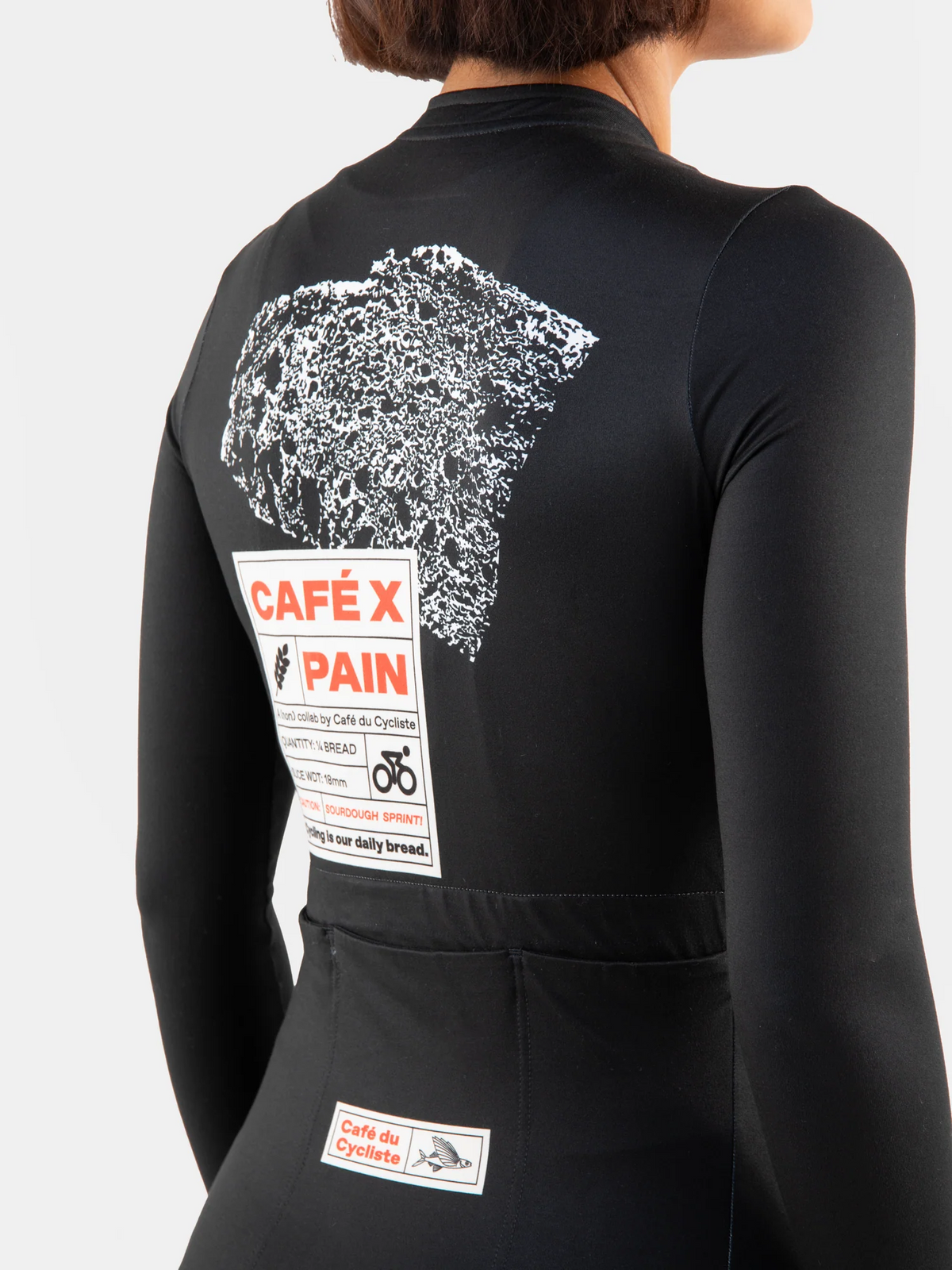 Café du Cycliste 車衣 Constance PAIN LS Jersey Bread 長袖 女款 黑