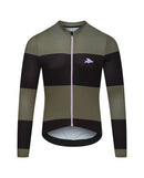 Café du Cycliste 車衣 Constance LS Jersey Black/Avocado 長袖 男款 黑綠條紋