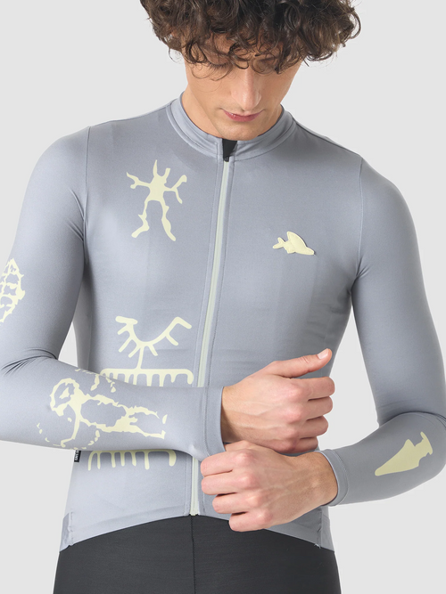 Café du Cycliste 車衣 Constance V2 LS Jersey Cliffside Gray 長袖 男款 崖灰
