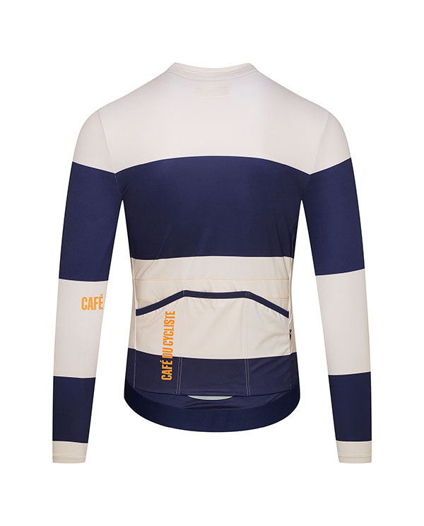 Café du Cycliste 車衣 Constance LS Jersey Navy/Chalk 長袖 男款 藍白條紋