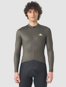 Café du Cycliste 車衣 Constance V2 LS Jersey Raven Carob 長袖 男款 棕黑格