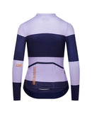 Café du Cycliste 車衣 Constance LS Jersey Navy/Aster 長袖 女款 藍紫條紋