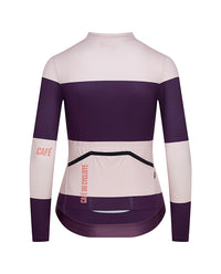 Café du Cycliste 車衣 Constance LS Jersey Quetsche Rosa 長袖 女款 紫粉條紋