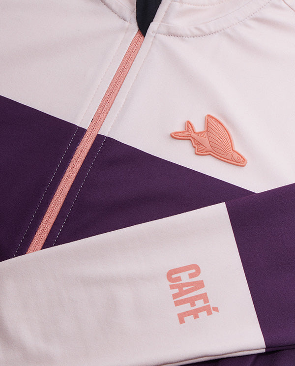 Café du Cycliste 車衣 Constance LS Jersey Quetsche Rosa 長袖 女款 紫粉條紋