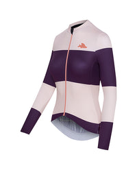 Café du Cycliste 車衣 Constance LS Jersey Quetsche Rosa 長袖 女款 紫粉條紋