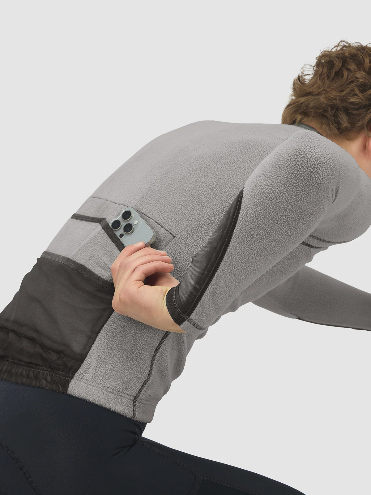 Café du Cycliste 車衣Audax Emilie Cold Dye Anthracite 長袖 男款 灰