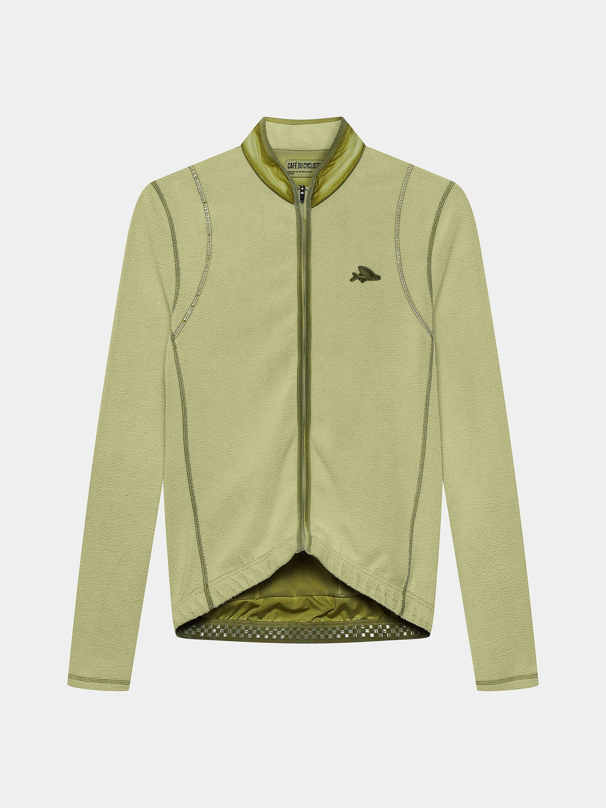 Café du Cycliste 車衣Audax Emilie Cold Dye Hay Green 長袖 男款 牧草綠