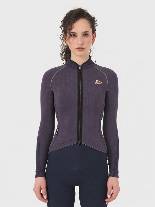 Café du Cycliste 車衣AUDAX Laure LS Jersey Purple Rain 長袖 女款 深紫