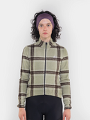 Café du Cycliste 車衣Solange V2 Puddle Chalk長袖 女款 綠格紋