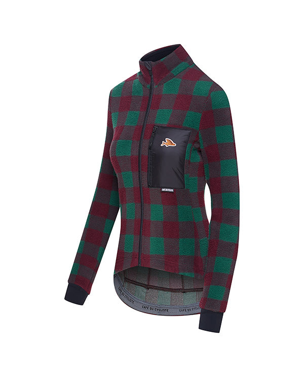 Café du Cycliste 車衣Solange Questsche Green 長袖 女款 紫綠格