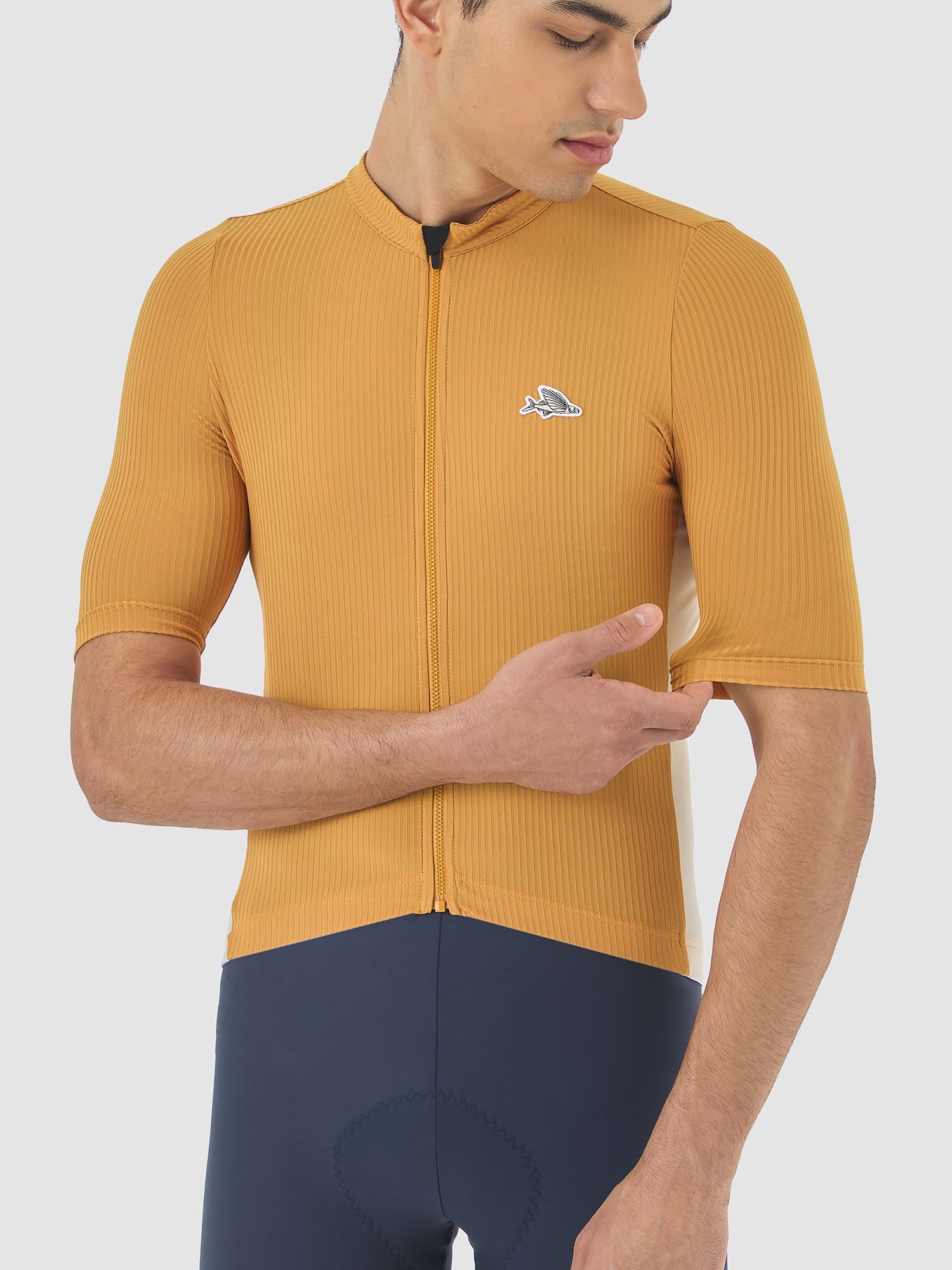 Café du Cycliste 車衣 Romy Midweight Jersey Sunflower 男款 橘黃