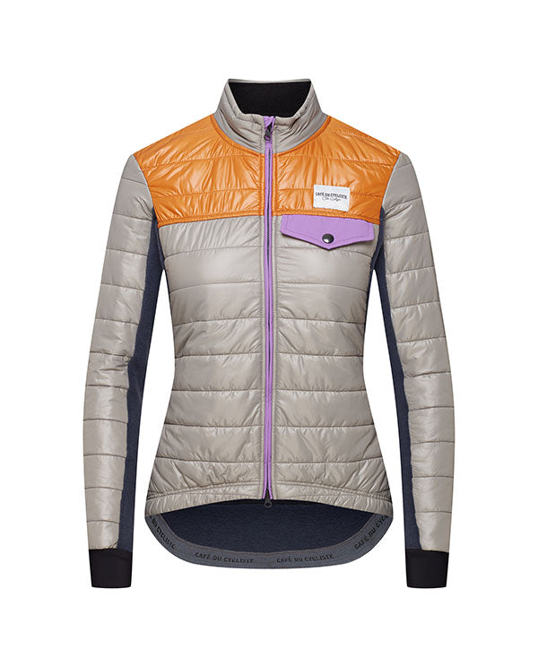 Café du Cycliste 外套Albertine Thermal Jacket Chalk/Aster 女款 粉白