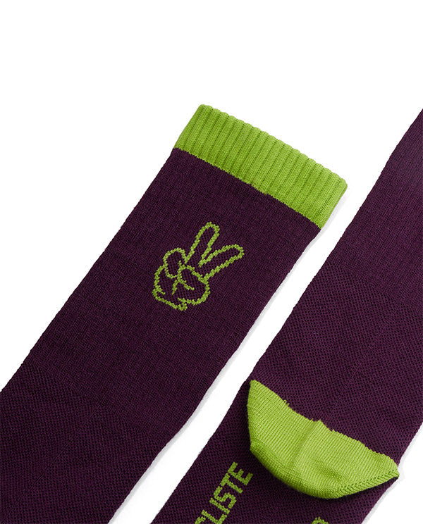 Café du Cycliste 車襪 1otto Socks Quetsche 混羊毛襪 紫