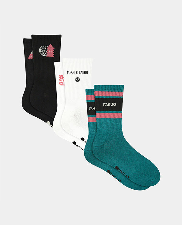 Café du Cycliste 襪 Socks Pack Faguo聯名款 三雙一組