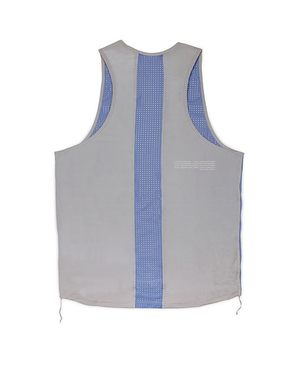 FLIPPOS 跑衣 FLIPPIES SINGLET AERO® (Men)藍灰併接