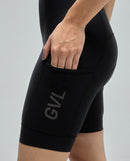 Givelo 磁吸式口袋車褲 MC Cargo Bib Shorts Black 女款 黑