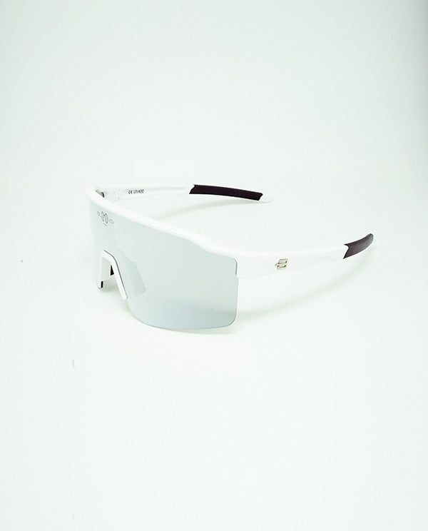 BLOOVS TAROKO MATTE WHITE SILVER MIRROR 霧白框銀鏡片
