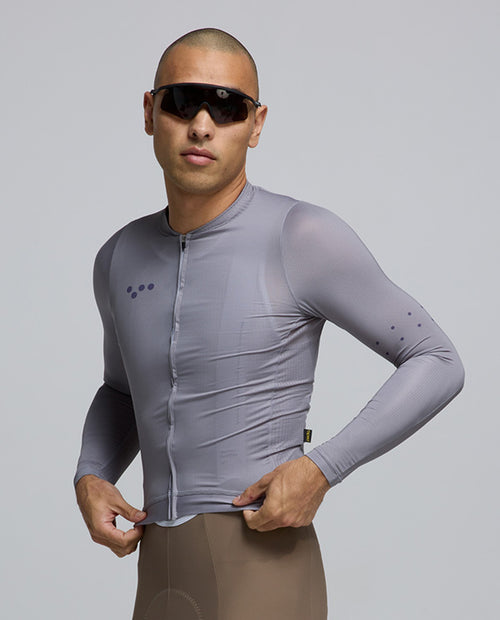 Pedla 薄長袖車衣 BOLD Essentials Air LS Jersey Light Grey 男款 灰