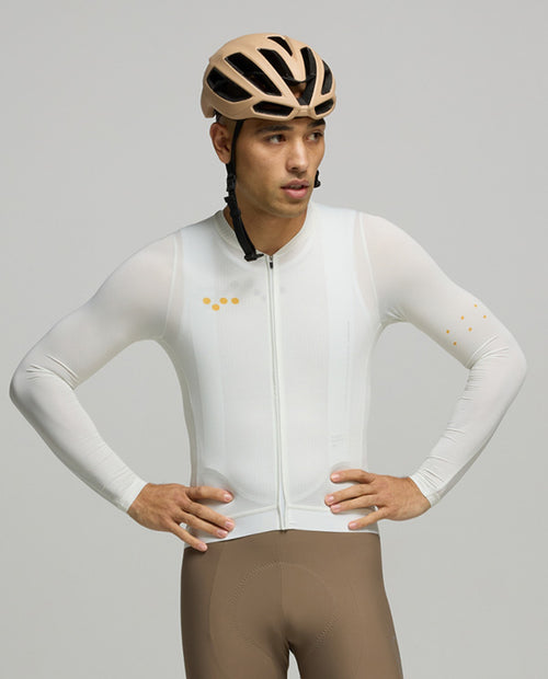 Pedla 薄長袖車衣 BOLD Essentials Air LS Jersey Porcelain Ray 男款 瓷白