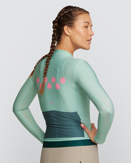 Pedla 薄長袖車衣 BOLD Essential Classic LS Jersey Patina 女款 綠