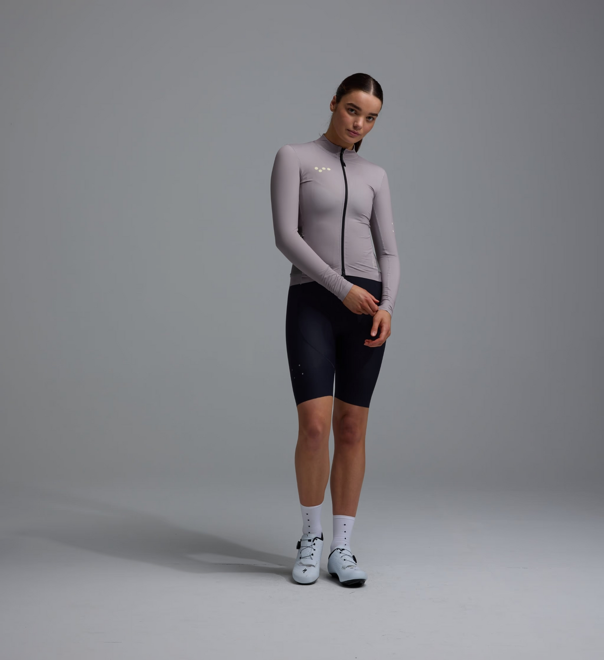 Pedla 中量長袖車衣 Essentials Midweight LS Jersey Hide 女款 粉藕