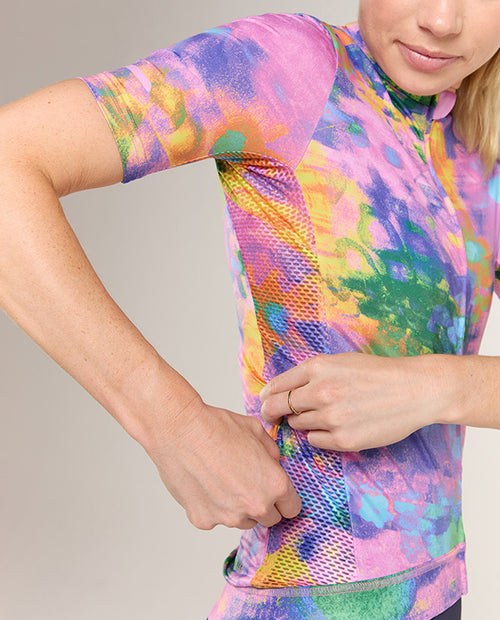 Black Sheep 黑羊 Team SS Jersey - Distressed Pink Floral 女款 粉紫