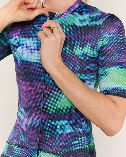 Black Sheep 黑羊 Team SS Jersey - Distressed Purple Ash 女款 綠紫