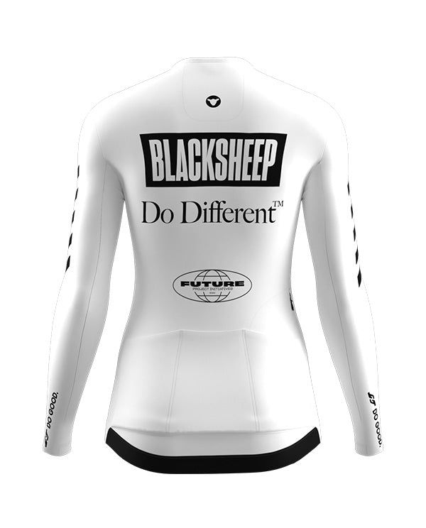 BSC 薄長袖車衣WMN LS Future Project Mono White 女款 經典黑白