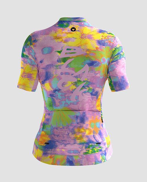 Black Sheep 黑羊 Team SS Jersey - Distressed Pink Floral 女款 粉紫