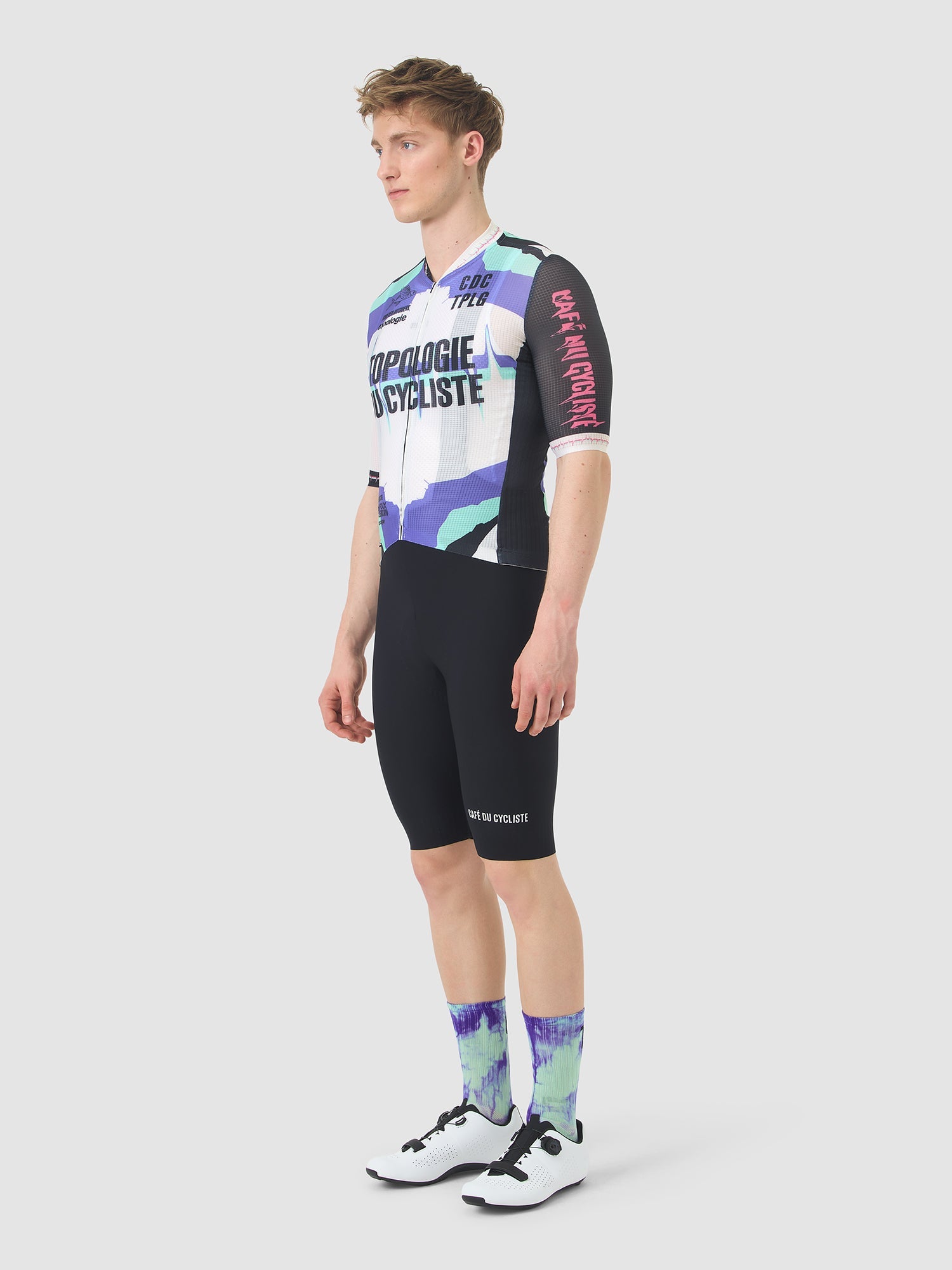 Café du Cycliste 車衣 Bergida Superlight Jersey Multico - Topologie 聯名款 男款 白