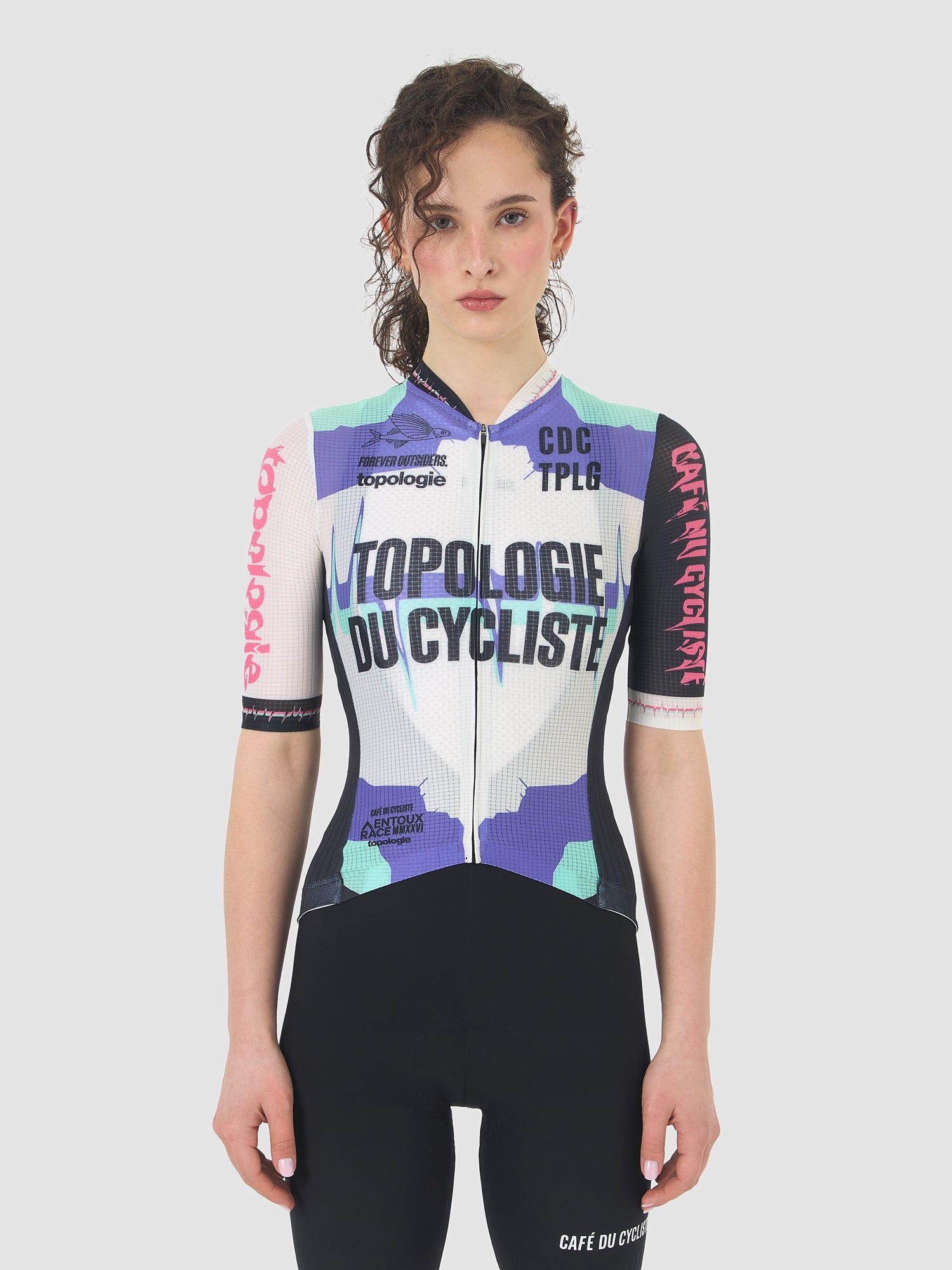 Café du Cycliste 車衣 Bergida Superlight Jersey Multico - Topologie 聯名款 女款 白