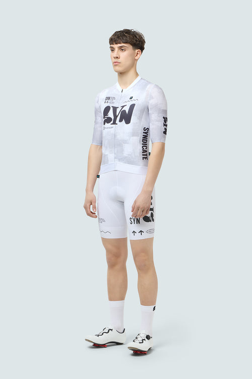 SYN 車褲 Pro Team Bib Shorts White 男款 白