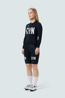 SYN 薄刷毛長袖車衣 Training LS Jersey 2.0 Black 女款 黑