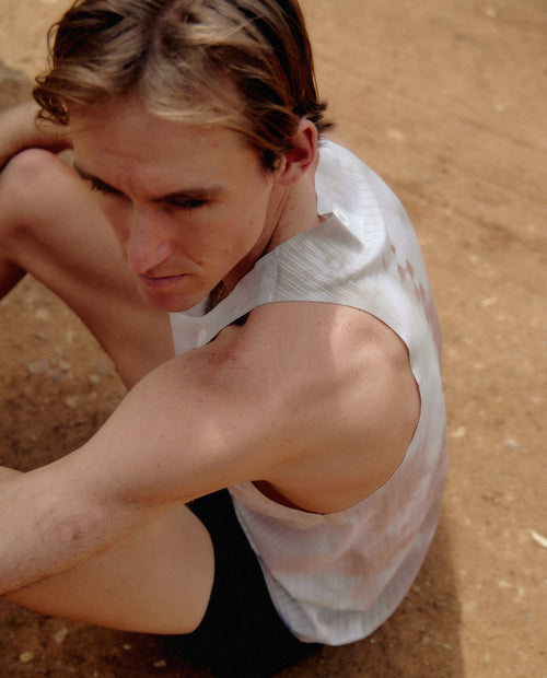 Black Sheep 運動衣 Fly Singlet - Natural Bronze 跑衣背心 男款 米白染