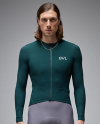 Givelo 薄長袖車衣 C.D.A. LS Jersey Forest 森綠