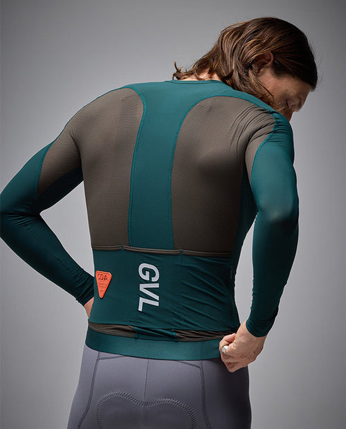 Givelo 薄長袖車衣 C.D.A. LS Jersey Forest 森綠