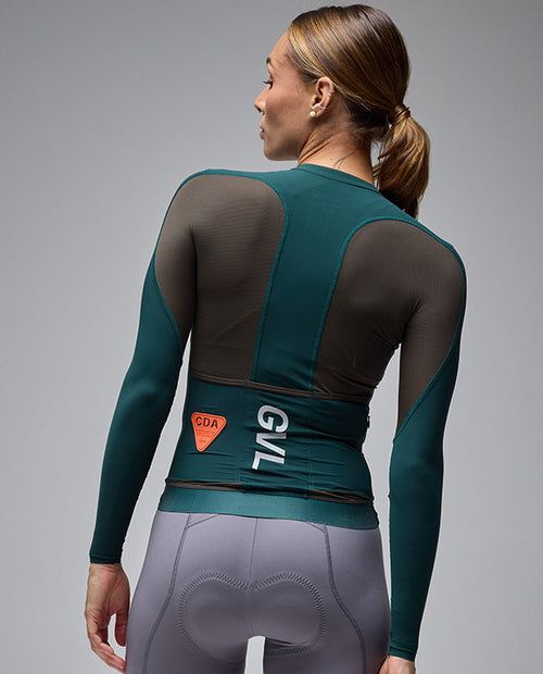Givelo 薄長袖車衣 C.D.A. LS Jersey Forest 森綠