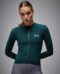 Givelo 薄長袖車衣 C.D.A. LS Jersey Forest 森綠