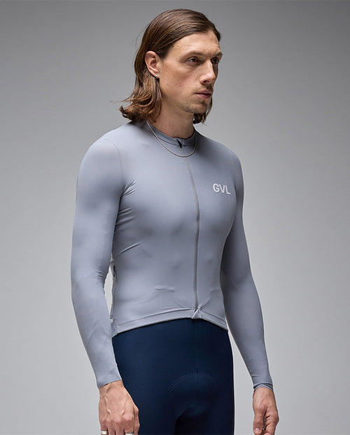 Givelo 薄長袖車衣 C.D.A. LS Jersey Ice 灰