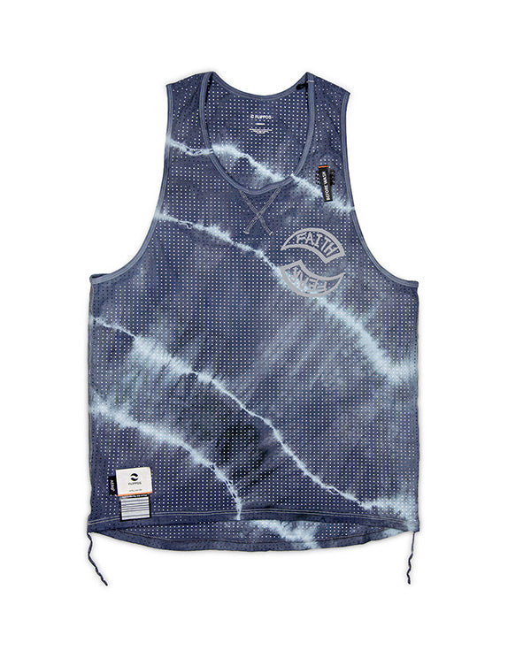 跑衣 FLIPPIES SINGLET AERO® (WOmen)紮染藍