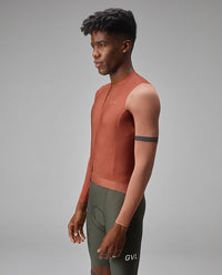 Givelo 薄長袖車衣Jersey LS G90 Autumn 秋楓橘 男女共版