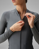 Givelo 薄長袖車衣Jersey LS G90 Iron 經典灰 男女共版