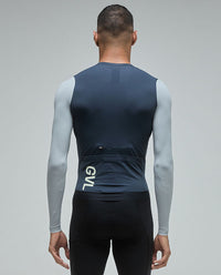 Givelo 薄長袖車衣Jersey LS Modern Classic Franch Navy 藍 男女共版