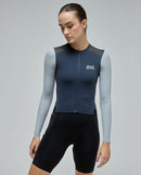 Givelo 薄長袖車衣Jersey LS Modern Classic Franch Navy 藍 男女共版