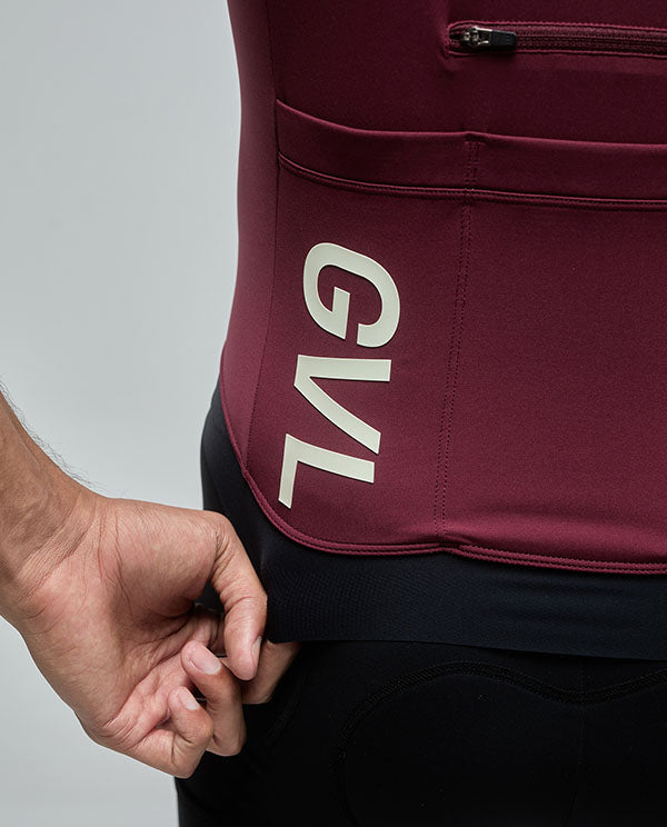 Givelo 車衣Jersey SS Modern Classic Merlot 酒紅 男女共版