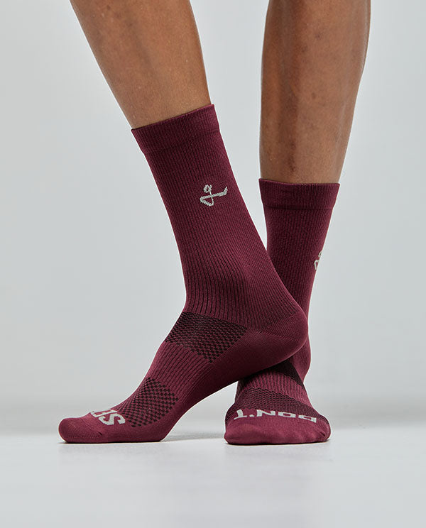 Givelo 車襪G-SOCKS Rib Merlot 酒紅